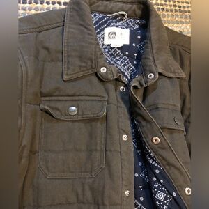 Reef Olive Quilted Shacket for Men